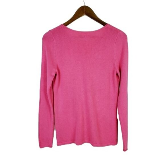 Old Navy Womens Pink Pullover Knit Sweater S Long Sleeve Crew Neck Lightweight - Picture 4 of 9
